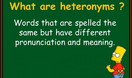 Beware of the heteronyms!